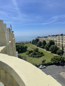 The view from the balcony