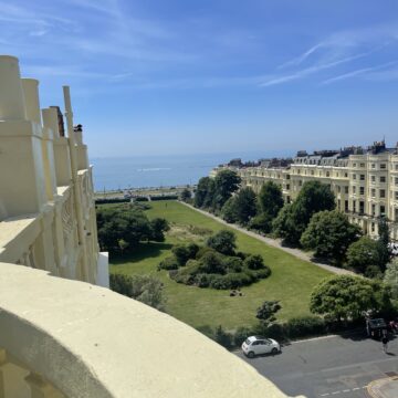 Sea view from the balcony in Sky View Apartment