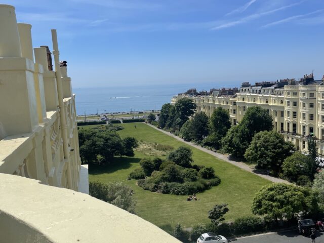 Sea view from the balcony in Sky View Apartment