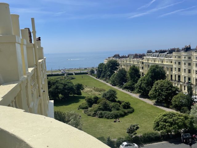 The view from the balcony