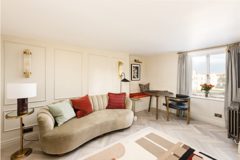 Living room In Sky View Holiday Let Apartment Hove